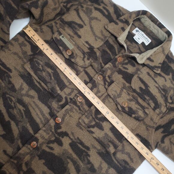 Columbia Gallatin Range Wool Blend Jacket Outfitter Camo XL - Picture 12 of 16